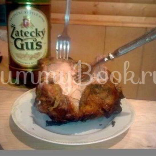 Рецепт шашлык кабанья нога в углях