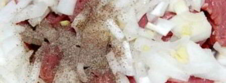 шашлык на сковороде из говядины. Шаг 3