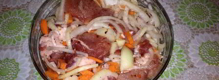 шашлык в мультиварке из свинины. Шаг 5