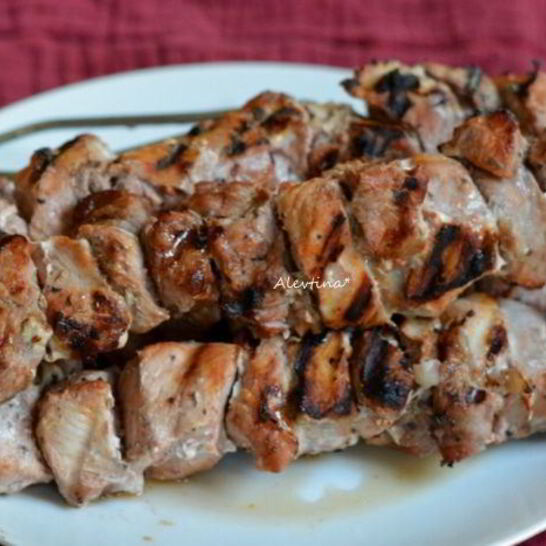 Рецепт свиной шашлык на красном вине