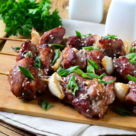 Рецепт тайский шашлычок на шпажках