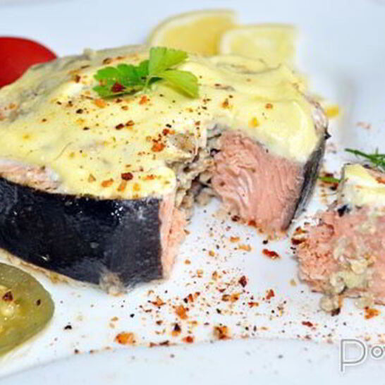 Рецепт фаршированные стейки горбуши