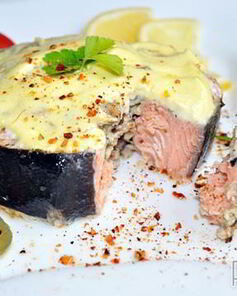 Фаршированные стейки горбуши