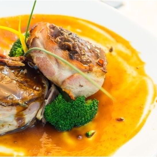 Рецепт стейк чили в апельсиново-голландском соусе