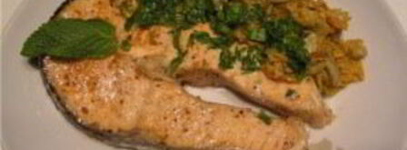 стейк из форели на сковороде. Шаг 4