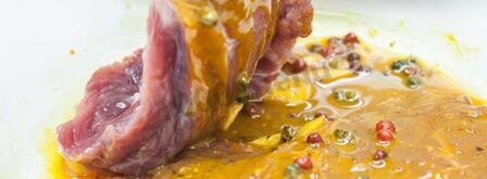 стейк из говядины с абрикосовыми дольками. Шаг 3