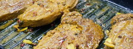 стейк из говядины с абрикосовыми дольками. Шаг 8