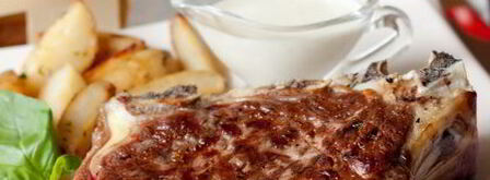 стейк из говядины со сливочным соусом из голубого сыра. Шаг 13