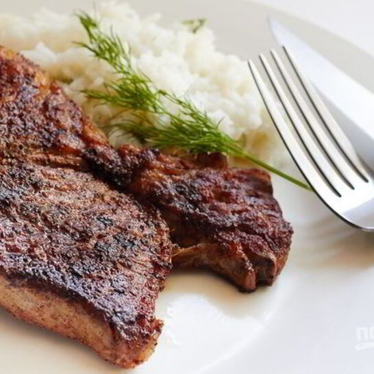 Рецепт стейк из лопатки мраморной говядины