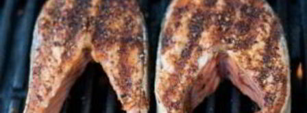 стейк из лосося на гриле. Шаг 3