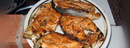 стейк из семги на углях. Шаг 10