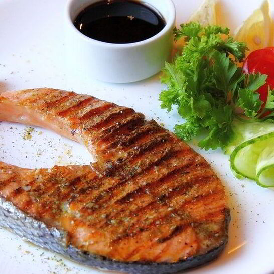 Рецепт стейк из семги в аэрогриле