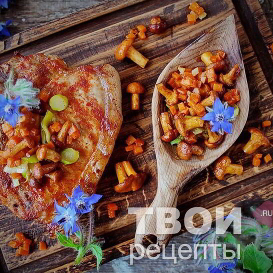 Рецепт стейк из свинины на сковороде