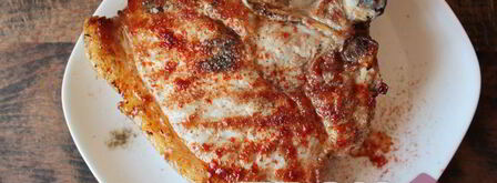 стейк из свинины на сковороде. Шаг 4