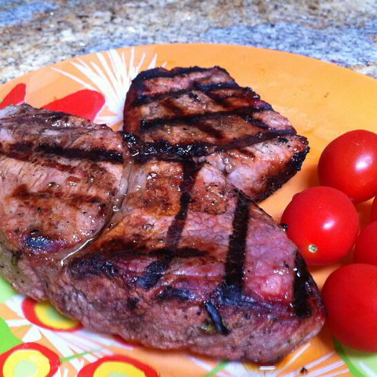 Рецепт стейк особый в овощном маринаде