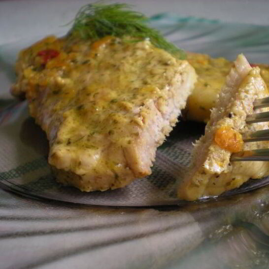 Рецепт стейк по-карибски в маринаде с апельсинами и чили