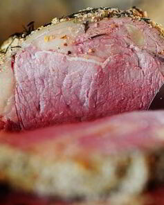 Стейк рибай с розмарином, тимьяном и чесноком