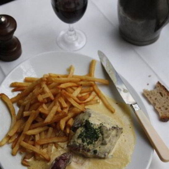 Рецепт стейк с горчичным соусом и сливочным картофелем