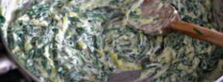 стейк с грибным соусом и сливочным шпинатом. Шаг 5