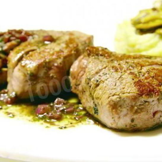 Рецепт стейк с красным соусом