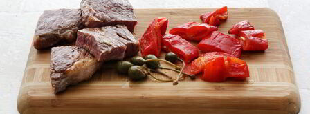 стейк с перцем и каперсами. Шаг 4