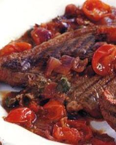 Стейк с соусом Путтанеска