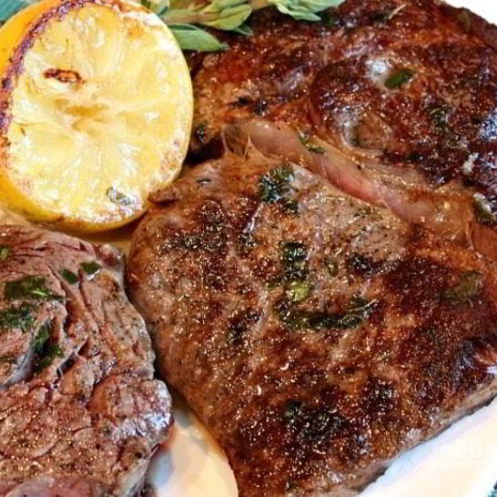 Рецепт стейк с цитрусами