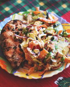 Стейк семги с лаймом и травами