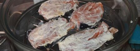 стейк семги в чесночном соусе. Шаг 4