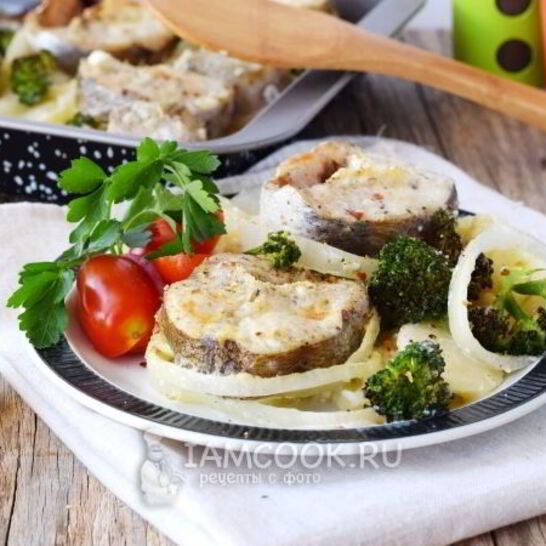 Рецепт стейк трески в духовке