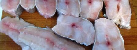 стейки-гриль из зубатки под сливочным соусом. Шаг 2