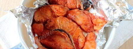 стейки из сома с рисом в мультиварке. Шаг 5