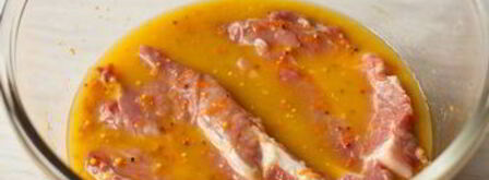 стейки из свинины с апельсиново-горчичным соусом. Шаг 3