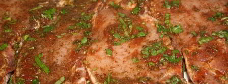 стейки из свиной корейки в томатном маринаде. Шаг 4