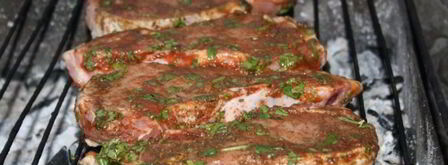 стейки из свиной корейки в томатном маринаде. Шаг 5