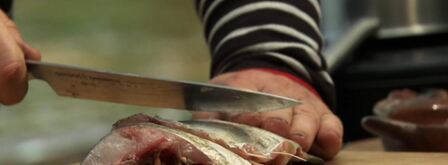 стейки из толстолобика с печеной морковью и овощами гриль. Шаг 3