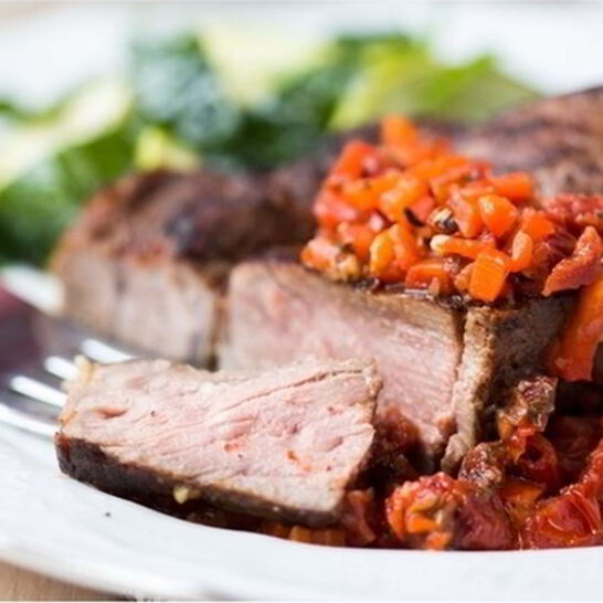 Рецепт стейки с овощами по-провансальски