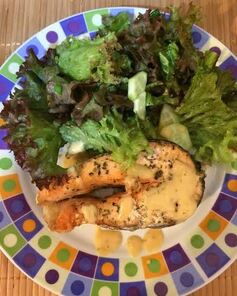 Стейки семги с прованскими травами