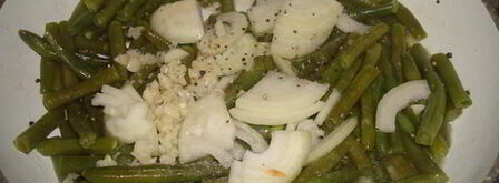 стриплойн — стейк с зеленой фасолью. Шаг 8