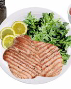 Свиной стейк под сливочным соусом