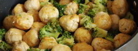 куриные тефтели с брокколи в китайском стиле. Шаг 7