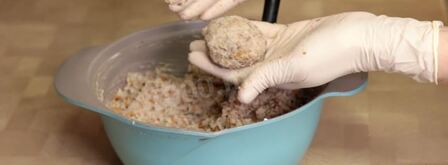 постные гречневые тефтели в томатном соусе. Шаг 5