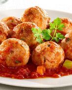 Постные тефтели с грибами и рисом