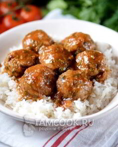 Тефтели без риса с подливкой