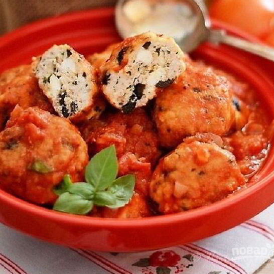 Рецепт тефтели из индейки с оливками