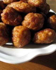 Тефтели из куриного фарша с ветчиной