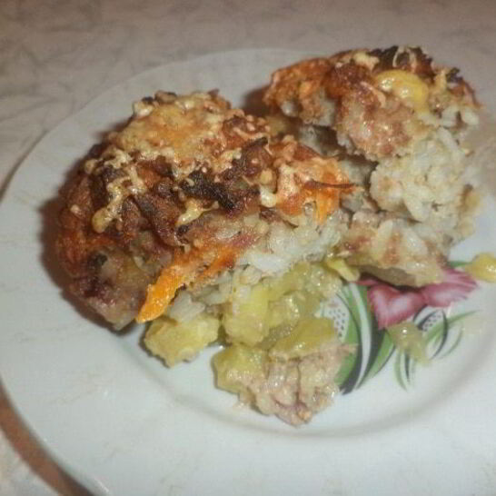 Рецепт тефтели на овощной подушке