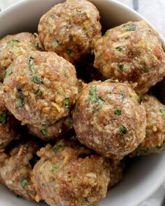 Тефтели на пару с рисом