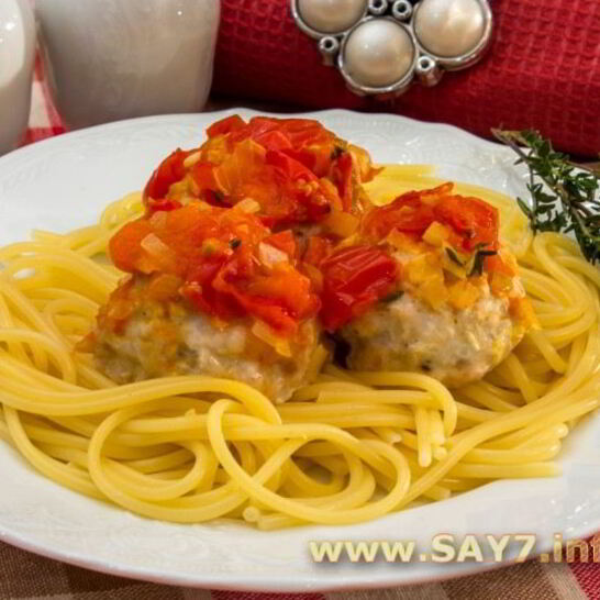 Рецепт тефтели с моцареллой в томатном соусе