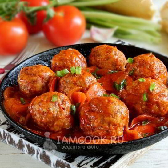 Рецепт тефтели с подливкой на сковороде